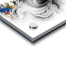 Ink Seraph – Monochrome Plume with Color Spark Print Acrylic print