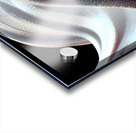 Silver Serpentine – Minimal Monochrome Curve Print Acrylic print