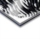 Granular Echo – Tactile Monochrome Orb Print Acrylic print