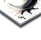 Crescent Surge – Minimal Ink & Color Burst Print Acrylic print