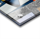 Golden Gaze – Abstract Portrait Eye Print Acrylic print