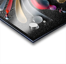 Rainbow Ribbon Rush – Night Glow Abstract Print Impression Acrylique