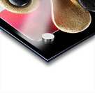 Gold & Blue Loops – Modern Abstract Wall Art Print Impression Acrylique