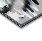 Monochrome Vector Pulse – Minimal Abstract Soundwave Print Acrylic print