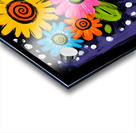 Party in a Planter – Playful Folk Pop Floral Print Acrylic print