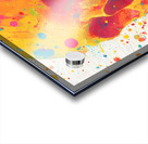 Neon Rebirth – Splatter Skull Canvas Acrylic print