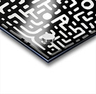 The Maze Within – Abstract Black and White Print Impression Acrylique