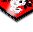 Noir Daisies – Pop Contrast Floral Print Acrylic print