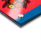 Color Field Blooms – Retro Graphic Vase Print Acrylic print