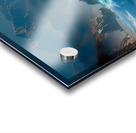 Sapphire Break – Crashing Ocean Wave Art Print Acrylic print