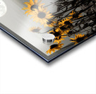 Harvest Moon – Golden Sunflowers by Moonlight Print Acrylic print