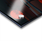 Scarlet Sun Lake – Minimalist Sunset Reflection Print Acrylic print