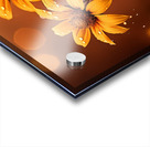 Golden Hour Daisies – Warm Botanical Art Print Acrylic print