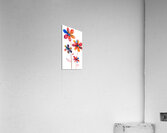 Plaid Botanica 5 - Retro Floral Art Prints Acrylic Print