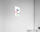 Plaid Botanica 12 - Contemporary Floral Art Prints Acrylic Print