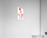 Plaid Botanica 21 - Modern Retro Floral Art Prints Acrylic Print