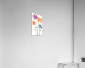 Plaid Botanica 11 - Colorful Floral Art Prints Acrylic Print