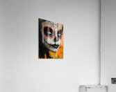 La Calavera Vigilante - The Watchful Skull - Dia de los Muertos Art Prints Acrylic Print