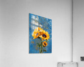 Ciel Baigne De Soleil - Sun-Kissed Sky - Sunflower Portrait Art Prints Acrylic Print