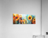 Petales En Feu - Petals On Fire - Wildflower Field Art Prints Acrylic Print