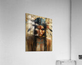 The Gaze Of Fire - Mythic Portrait Art Prints Acrylic Print