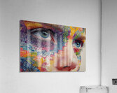 Cartografia Del Alma - Cartography Of The Soul - Surreal Portrait Art Prints Acrylic Print