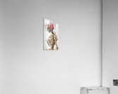 La Vita Dopo La Morte - Life After Death - Floral Skeleton Art Prints Acrylic Print