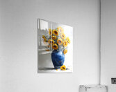 Eclat De Tournesols - Burst Of Sunflowers - Sunflower Vase Art Prints Acrylic Print