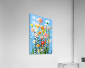 Fleurs En Pixels - Flowers In Pixels - Digital Floral Art Prints Acrylic Print