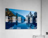 Stillness Between The Pines - Mountain Lake Landscape Art Prints Impression acrylique