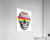 Calavera Del Arcoiris - Rainbow Skull - Dia de los Muertos Art Prints Acrylic Print