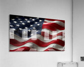 The Fabric of Freedom – Patriotic Flag Art Print Acrylic Print