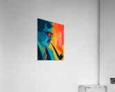 Intellectual Smoke – Vintage Pop Portrait Art Print Impression acrylique