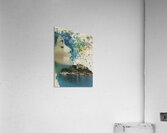 Memories in Blue – Vintage Collage Poster Art Print Acrylic Print