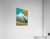 The Elegant Cyclist – Vintage Cycling Poster Art Print Acrylic Print