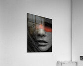 Beneath the Mask – Vintage Noir Portrait Art Print Acrylic Print