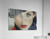 The Stare – Vintage Fashion Portrait Art Print Acrylic Print