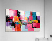 Vibrant Geometric Blocks – Modern Abstract Art Print Acrylic Print