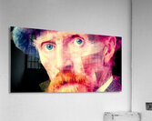 Post-Impressionist Icon – Piercing Eyes Portrait Art Print Acrylic Print