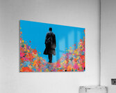 The Bloom Walk – Pop Art Silhouette Art Print Acrylic Print