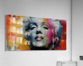 Marilyn Monroe – Neon Pop Glam Portrait Art Print Acrylic Print