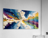 Spectrum Cloudburst – Textured Impasto Abstract Print Acrylic Print