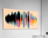 Echo Form – Gradient Wave Abstract Print Impression acrylique