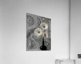Gerbera – Daisy Flowers in Cosmic Pattern Print Acrylic Print