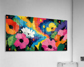 Impasto Carnival – Thick Palette Knife Floral Print Impression acrylique