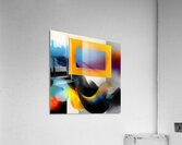 Framed Motion – Gradient Window Abstract Print. Acrylic Print