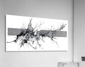 Mono Surge – Minimalist Ink Splash Abstract Print Acrylic Print