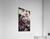 Urban Target – Gritty Texture Abstract Print Acrylic Print