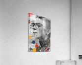 Orbital Intellect – Bauhaus Linework Portrait Print Acrylic Print
