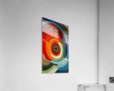 Chromatic Whirlpool – Beaded Concentric Abstract Print Acrylic Print